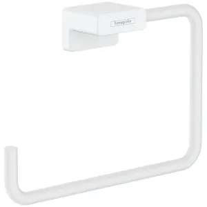 Hansgrohe Addstoris Towel Ring Matte White 41754700 by Hansgrohe, a Bathroom Accessories for sale on Style Sourcebook