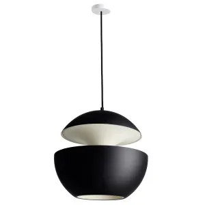 DCW Editions Here Comes The Sun 450 Pendant Light - Black and White HCS450BLWH by DCW Editions, a Lighting for sale on Style Sourcebook
