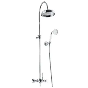 Armando Vicario Provincial Wall Mounted Overhead Shower with Hand Shower Chrome 800004 by Armando Vicario, a Showers for sale on Style Sourcebook