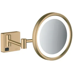Hansgrohe AddStoris Shaving Mirror with LED Light Brushed Bronze 41790140 by Hansgrohe, a Mirrors for sale on Style Sourcebook