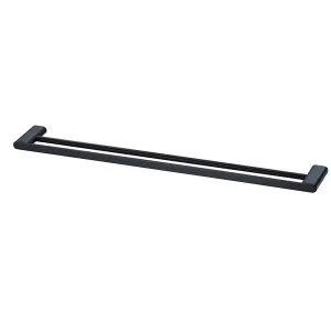 Oliveri Madrid Double Towel Rail 800mm - Matte Black MA830BC3MB by Oliveri, a Bathroom Accessories for sale on Style Sourcebook