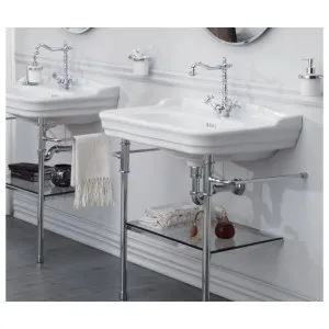 Studio Bagno Impero 70 Console Basin with 3 Tap Holes - Gloss White IMP70CON-3 IMP70CON3 by Studio Bagno, a Vanities for sale on Style Sourcebook