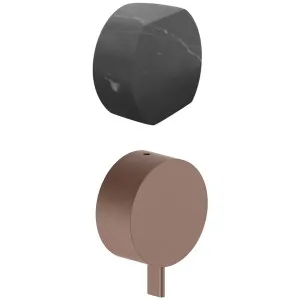 AboutWater AF/21 Wall Diverter Mixer - Matte Copper PVD / Nero Marquina 27P9A785BCY-4400A785 by AboutWater, a Showers for sale on Style Sourcebook