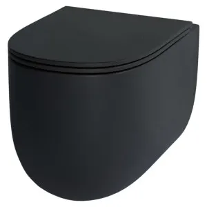 Studio Bagno Milady Wall Hung Toilet Pan - Matte Black MIL003MB by Studio Bagno, a Toilets & Bidets for sale on Style Sourcebook