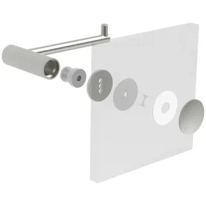 Rogerseller Tonic Accessory Through Glass Fixing - Brushed Nickel 343501TG07 by Rogerseller, a Bathroom Accessories for sale on Style Sourcebook