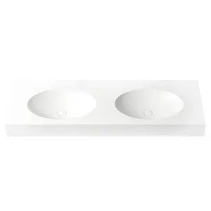 Claybrook Luna 1800 Vanity Double Basin - Dover White H47222D-DW-01-HH by Claybrook, a Vanities for sale on Style Sourcebook