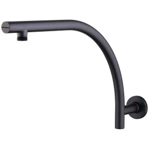 Oliveri Rome Raised Wall Mounted Shower Arm - Matte Black RO0008MB by Oliveri, a Showers for sale on Style Sourcebook
