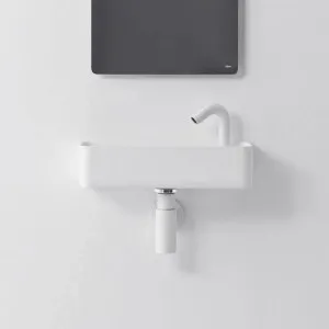 Falper Matt White Lavamani Wall Hung 113 Rectangular Washbasin - 652970 by Falper, a Basins for sale on Style Sourcebook