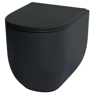 Studio Bagno Milady Wall Faced Toilet Pan - Matte Black MIL002MB by Studio Bagno, a Toilets & Bidets for sale on Style Sourcebook