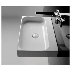 Studio Bagno Unit 80 Bench or Wall Basin with No Tap Hole - Gloss White UTL02-0 UTL02/0 by Studio Bagno, a Basins for sale on Style Sourcebook
