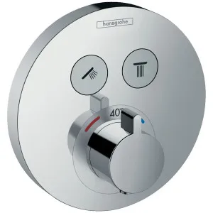 Hansgrohe ShowerSelect S Thermostat for 2 Functions - Chrome 15743003 by Hansgrohe, a Showers for sale on Style Sourcebook