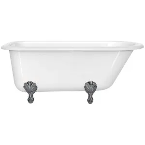 Victoria + Albert Hampshire 1500 Clawfoot Freestanding Bath - Gloss White with Polished Chrome Feet HA1NSWNOFTHAMPC by Victoria + Albert, a Bathtubs for sale on Style Sourcebook