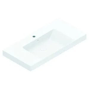 Catalano Zero 100 Wall Hung Basin with Side Shelves No Taphole - Gloss White 0121010001-905610X2 by Catalano, a Basins for sale on Style Sourcebook