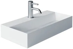 Studio Bagno Spy 60 Bench or Wall Basin with 1 Tap Hole - Gloss White SPY60-1 SPY60/1 by Studio Bagno, a Basins for sale on Style Sourcebook