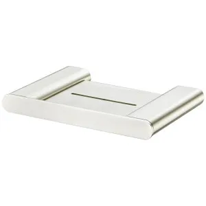 Oliveri Madrid Soap Holder With Shelf - Brushed Nickel MA859F07BN by Oliveri, a Bathroom Accessories for sale on Style Sourcebook
