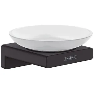 Hansgrohe Addstoris Soap Dish Matte Black 41746670 by Hansgrohe, a Bathroom Accessories for sale on Style Sourcebook