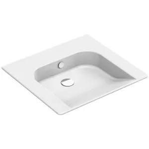 Catalano Sfera Comfort 60x55 Wall Hung Basin - Gloss White 160HE00-Z3443 by Catalano, a Basins for sale on Style Sourcebook