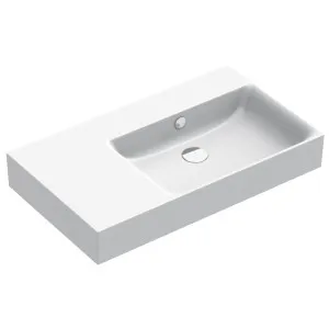 Catalano Premium 80 Wall Hung Basin Right - Gloss White 180DVPN00-Z3442-2 by Catalano, a Basins for sale on Style Sourcebook
