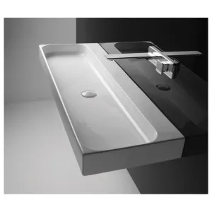 Studio Bagno Unit 120 Bench or Wall Basin with No Tap Hole - Gloss White UTL04-0 UTL040 by Studio Bagno, a Basins for sale on Style Sourcebook