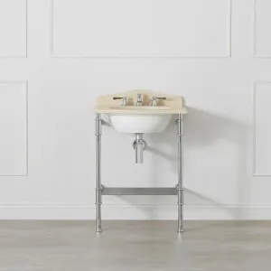 Victoria + Albert Milos 61 Biscuit Washstand 3T VA012-3-61BT by Victoria + Albert, a Vanities for sale on Style Sourcebook