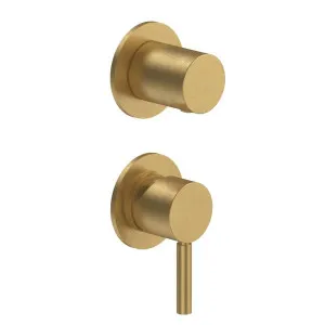 Fantini Nostromo Wall Diverter Mixer - Pure Brass PVD 50Q7G481B-4400M585A by Fantini, a Showers for sale on Style Sourcebook