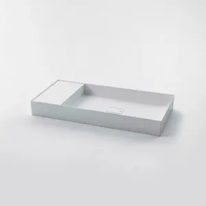 Falper Matt White Quattro Zero Basin with Side Countertop 1000mm - 3152000203 by Falper, a Basins for sale on Style Sourcebook