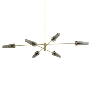 CTO Lighting Axis Large Six Pendant Light - Satin Brass AXIPELSBSG by CTO Lighting, a Lighting for sale on Style Sourcebook