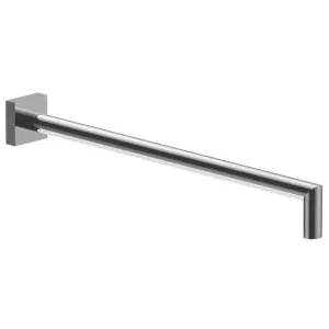 Fantini Soho 345 Wall Shower Arm with Square Backplate - Chrome 86028038F by Fantini, a Showers for sale on Style Sourcebook