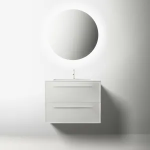 Falper Matt White 7.0 800mm Integrated Basin & Double Drawer Cabinet Matt White 1TH - 3752002852 by Falper, a Vanities for sale on Style Sourcebook