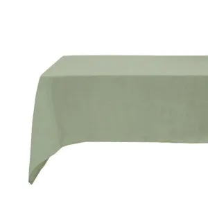 Bambury French Flax Linen Sage Tablecloth by null, a Table Cloths & Runners for sale on Style Sourcebook