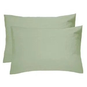 Bambury Linen Sage Pillowcase Pair by null, a Cushions, Decorative Pillows for sale on Style Sourcebook