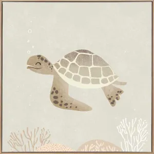 Turtle Swims Canvas Art Print by Urban Road, a Prints for sale on Style Sourcebook