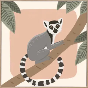 Lemur on the Lookout Canvas Art Print by Urban Road, a Prints for sale on Style Sourcebook