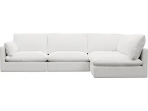 Willow Noa Fog Corner Sofa - 4 Seater RAF by James Lane, a Sofas for sale on Style Sourcebook