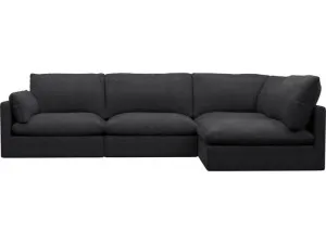 Willow Plaza Flint Grey Corner Sofa - 4 Seater RAF by James Lane, a Sofas for sale on Style Sourcebook