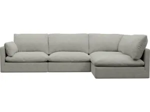 Willow Toorak Pebble Corner Sofa - 4 Seater RAF by James Lane, a Sofas for sale on Style Sourcebook