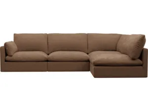 Willow Tribute Chestnut Corner Sofa - 4 Seater RAF by James Lane, a Sofas for sale on Style Sourcebook