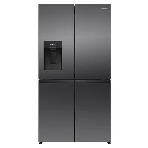 Hisense 615L PureFlex French Door Fridge with Ice and Water Dispenser Dark Stainless HRCD615TBW by HiSense, a Refrigerators, Freezers for sale on Style Sourcebook