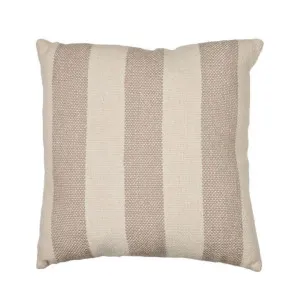 Accessorize Hickory Stripe Basket Weave Natural Grey 45x45cm Filled Cushion by null, a Cushions, Decorative Pillows for sale on Style Sourcebook