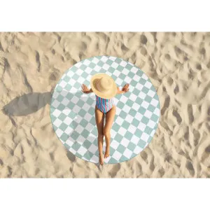 Ardor Alana Sage Sand Free Round Beach Towel by null, a Outdoor Accessories for sale on Style Sourcebook