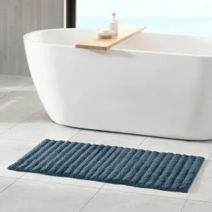 Algodon Lawson Denim Plush Bath Mat by null, a Bathmats for sale on Style Sourcebook