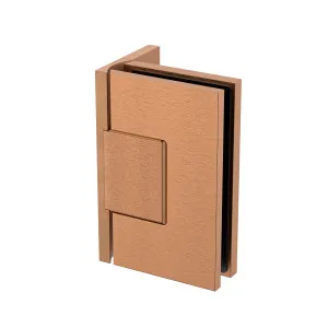 Statesman Wall to Glass Hinge with L type Mounting Plate Brushed Rose Gold by Estelle, a Bathroom Fixtures for sale on Style Sourcebook