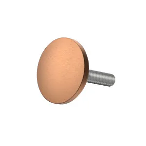 Round Button and Thread 30mm Brushed Rose Gold by Estelle, a Door Hardware for sale on Style Sourcebook