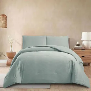 Morgan and Reid Corduroy Sage Comforter Set by null, a Quilts & Bedspreads for sale on Style Sourcebook