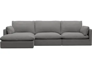 Willow California Slate Chaise Sofa - 3 Seater by James Lane, a Sofas for sale on Style Sourcebook