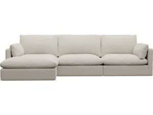 Willow Toorak Pearl Chaise Sofa - 3 Seater by James Lane, a Sofas for sale on Style Sourcebook