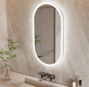 LED Oval Anti-Fog Dimmable Wall Mirror 2 sizes available 50cm x 80cm by Luxe Mirrors, a Mirrors for sale on Style Sourcebook