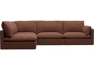 Willow Muse Rust Corner Sofa - 4 Seater LAF Terminal by James Lane, a Sofas for sale on Style Sourcebook