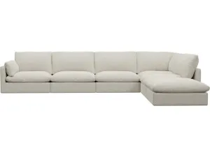 Willow Boucle Ivory Modular Sofa - 6 Seater RAF Terminal by James Lane, a Sofas for sale on Style Sourcebook
