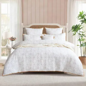 Renee Taylor Solaris Cotton Quilted Quilt Cover Set by null, a Quilt Covers for sale on Style Sourcebook